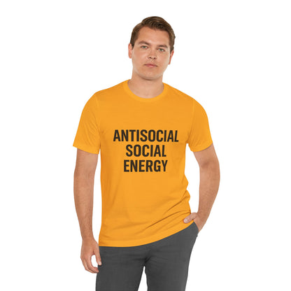 Antisocial Social Energy Unisex Jersey Short Sleeve Tee T-shirt