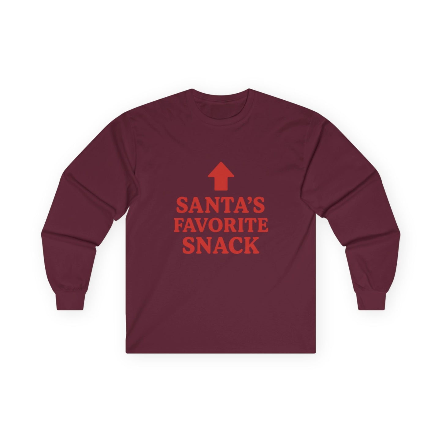 Santa's Favorite Snack Christmas Unisex Ultra Cotton Long Sleeve Tee