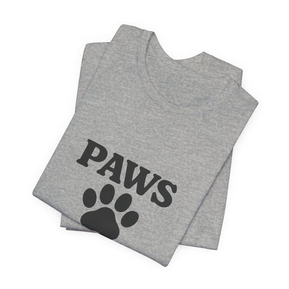 Paws Before Coffee Unisex Jersey Short Sleeve Tee T-shirt