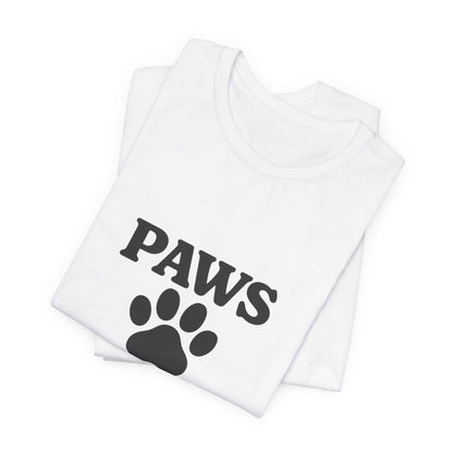 Paws Before Coffee Unisex Jersey Short Sleeve Tee T-shirt