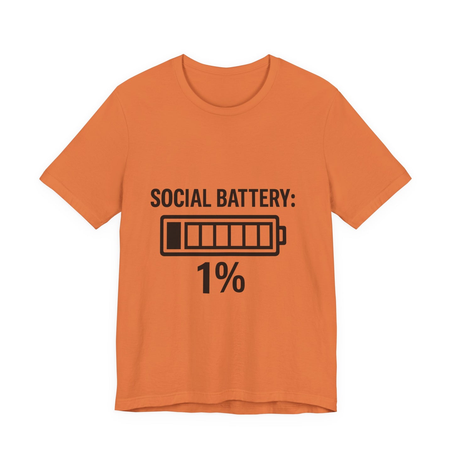 Social Battery Bar Unisex Jersey Short Sleeve Tee T-shirt