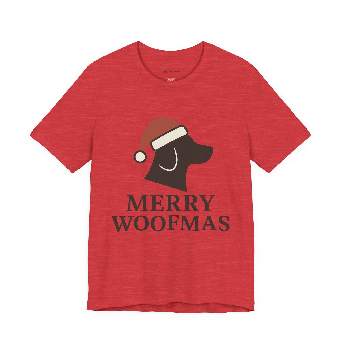 Merry Woofmas Christmas Unisex Jersey Short Sleeve Tee T-shirt