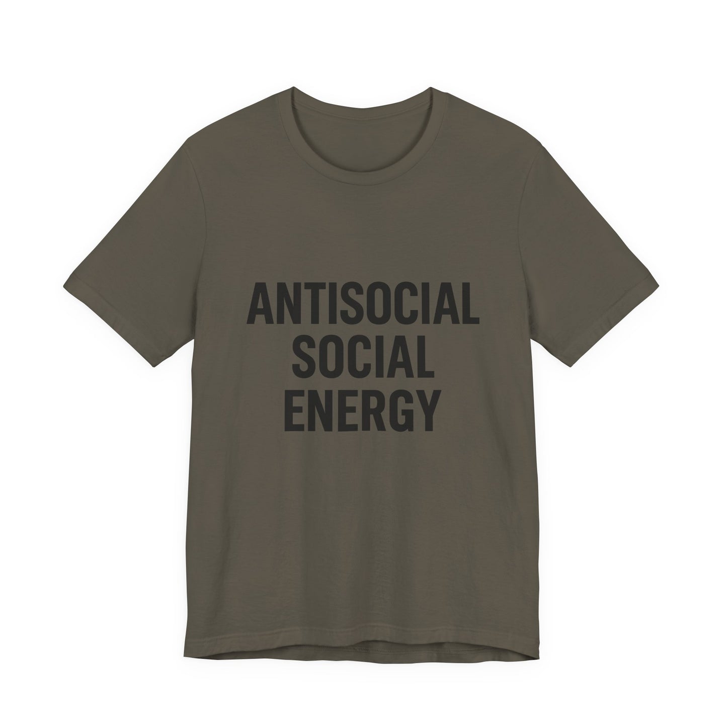 Antisocial Social Energy Unisex Jersey Short Sleeve Tee T-shirt