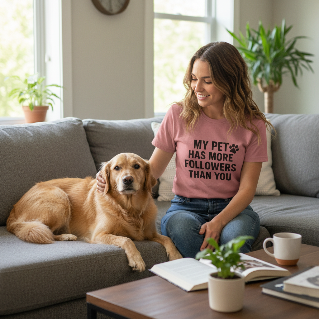 My Pet Has More Followers Than You Unisex Jersey Short Sleeve Tee T-shirt