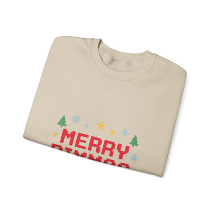 Merry Pixmas Christmas Unisex Heavy Blend™ Crewneck Sweatshirt