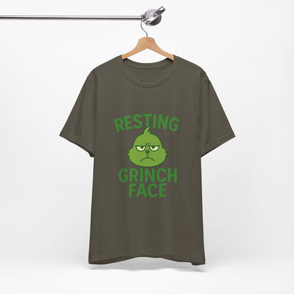 Gringe Resting Face Christmas Unisex Jersey Short Sleeve Tee T-shirt