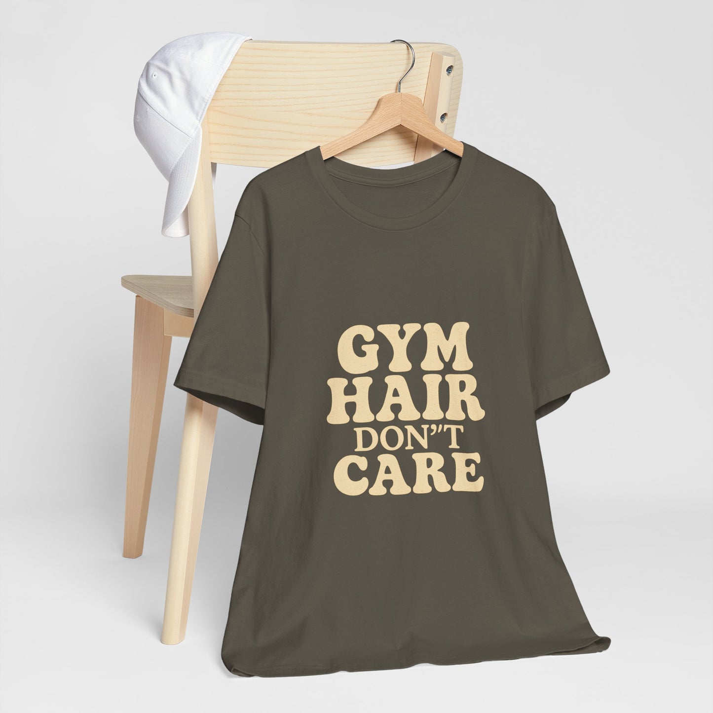 Gym Hair Don't Care Unisex Jersey Short Sleeve Tee T-shirt
