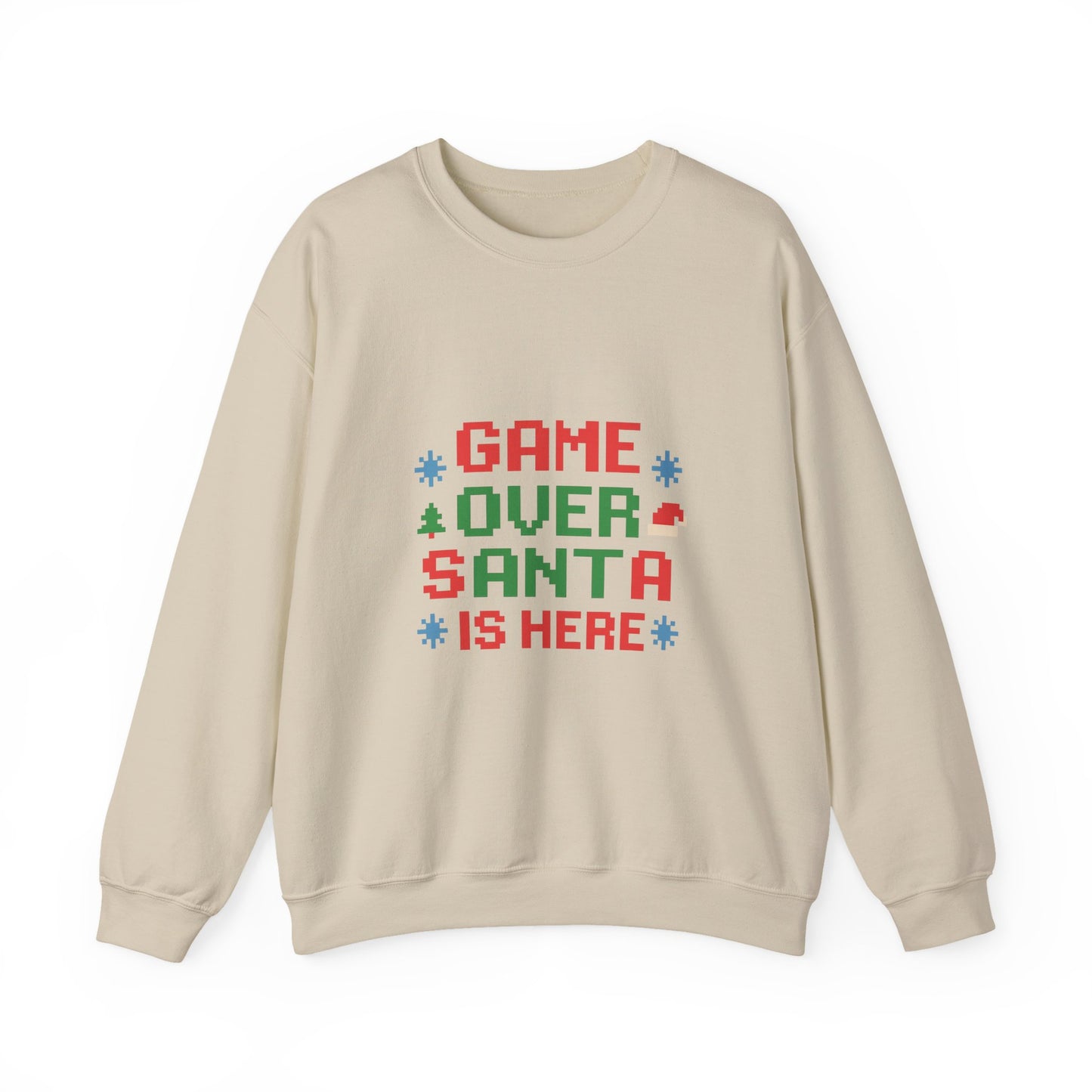 Game Over Santa Is Here Christmas Unisex Heavy Blend™ Crewneck Sweatshirt