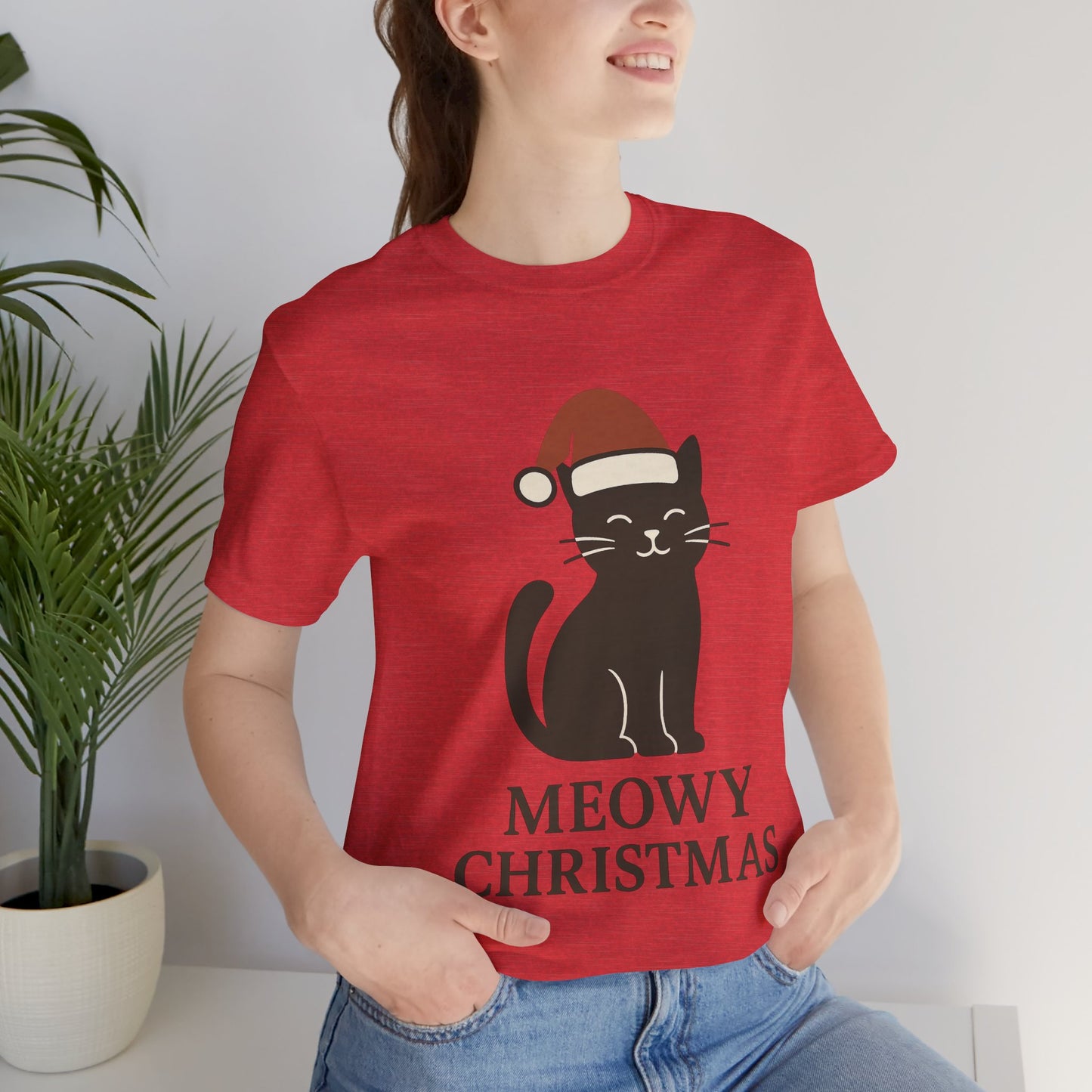 Meowy Christmas Unisex Jersey Short Sleeve Tee T-shirt