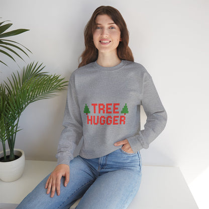 Tree Hugger Christmas Unisex Heavy Blend™ Crewneck Sweatshirt