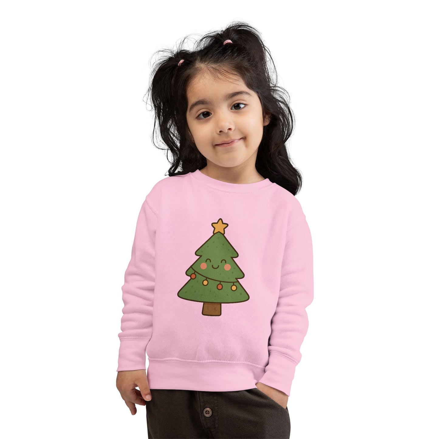 Christmas Tree With Lights Toddler Sweatshirt