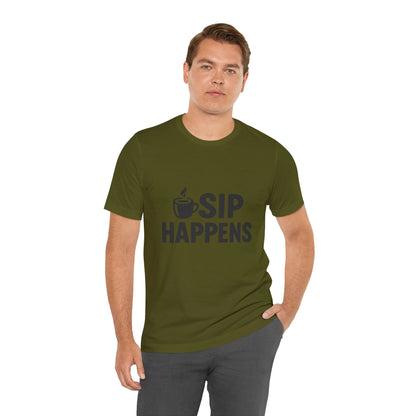 Sip Happens Minimal Edition Unisex Jersey Short Sleeve Tee T-shirt