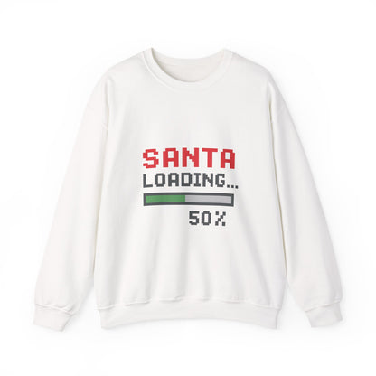 Santa Loading Bar Christmas Unisex Heavy Blend™ Crewneck Sweatshirt