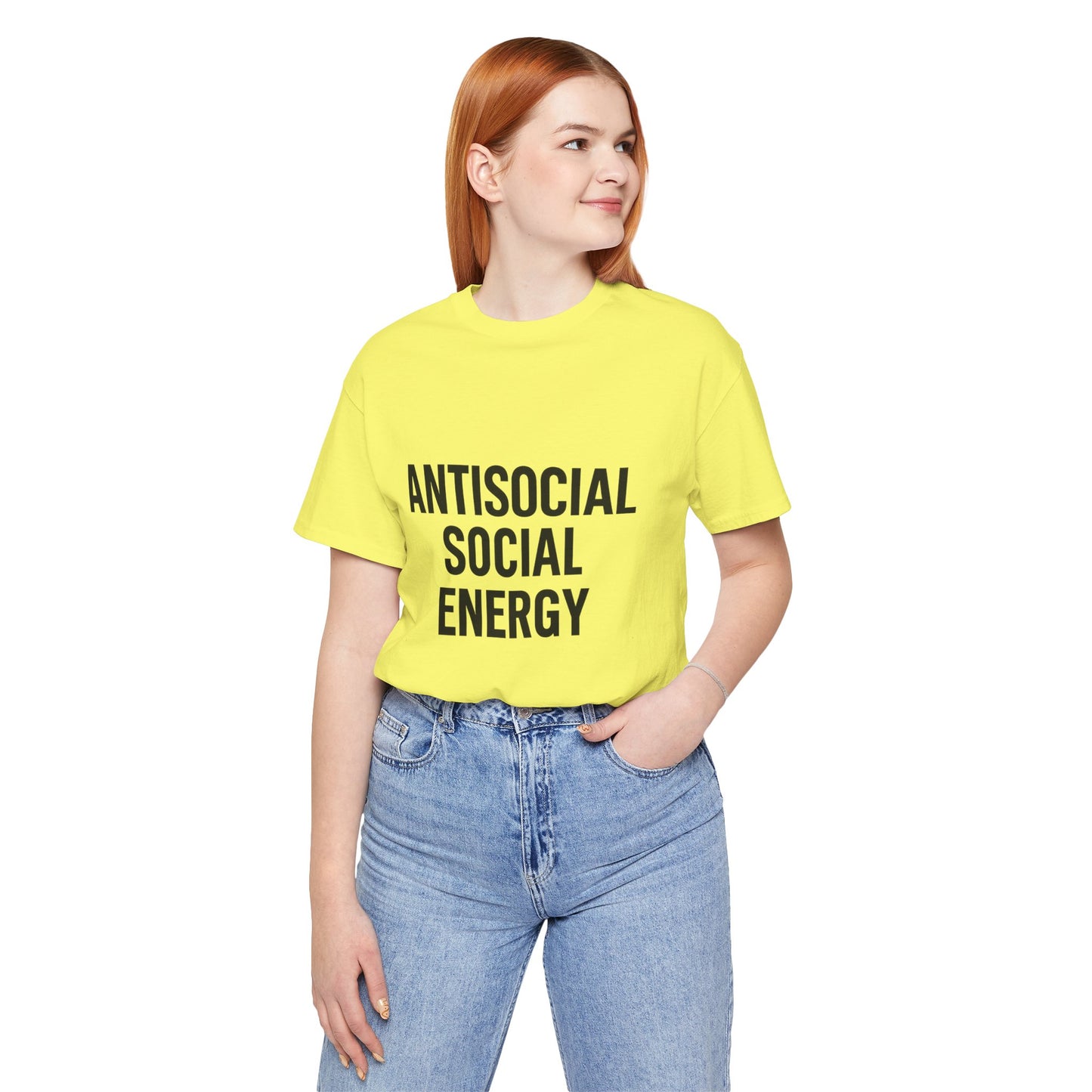 Antisocial Social Energy Unisex Jersey Short Sleeve Tee T-shirt