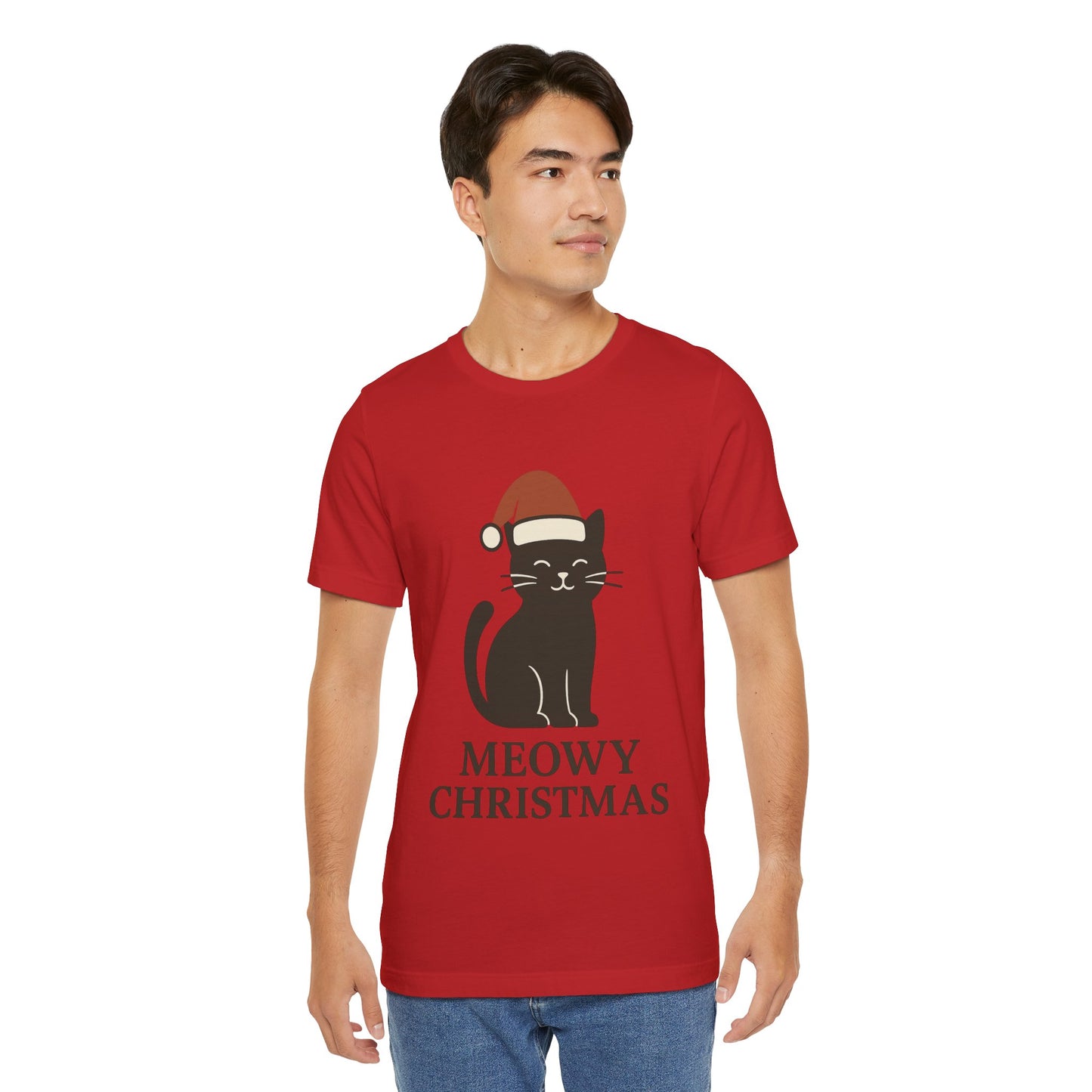Meowy Christmas Unisex Jersey Short Sleeve Tee T-shirt