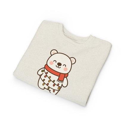 Polar Bear With Lights ChristmasToddler Sweatshirt