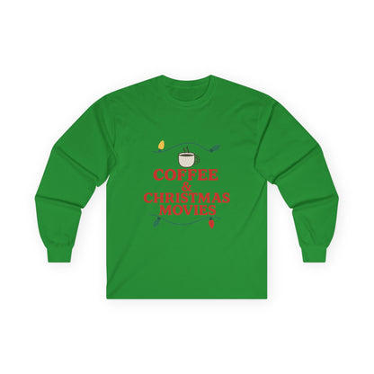 Coffee & Christmas Movies Unisex Ultra Cotton Long Sleeve Tee