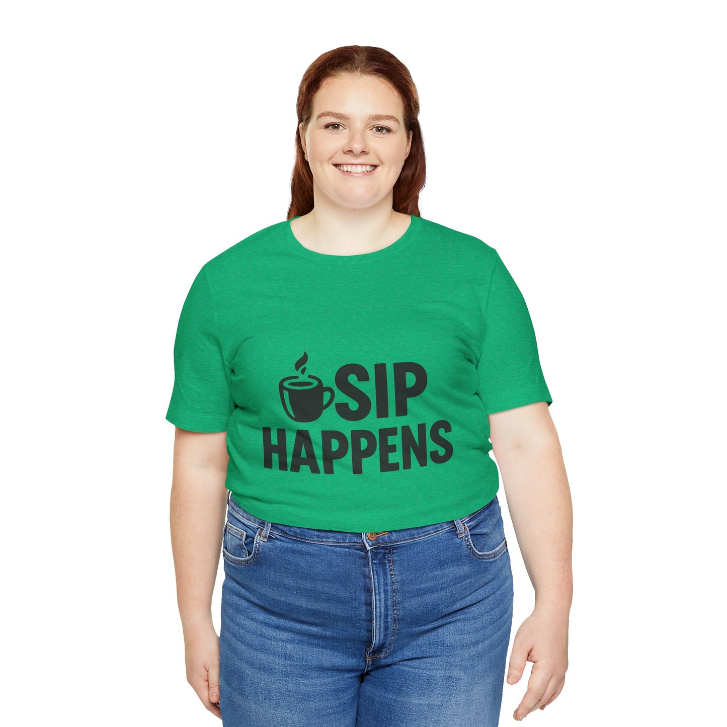 Sip Happens Minimal Edition Unisex Jersey Short Sleeve Tee T-shirt