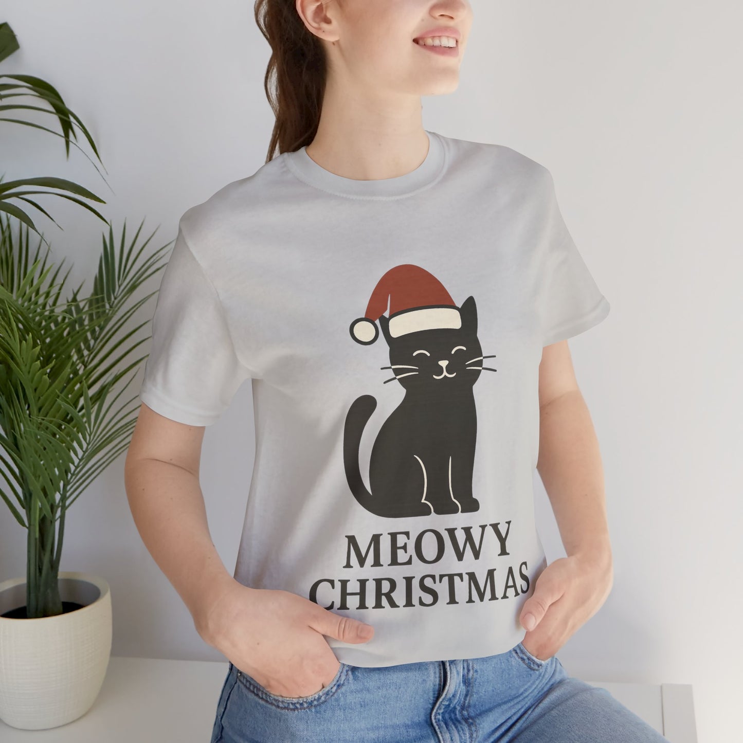 Meowy Christmas Unisex Jersey Short Sleeve Tee T-shirt