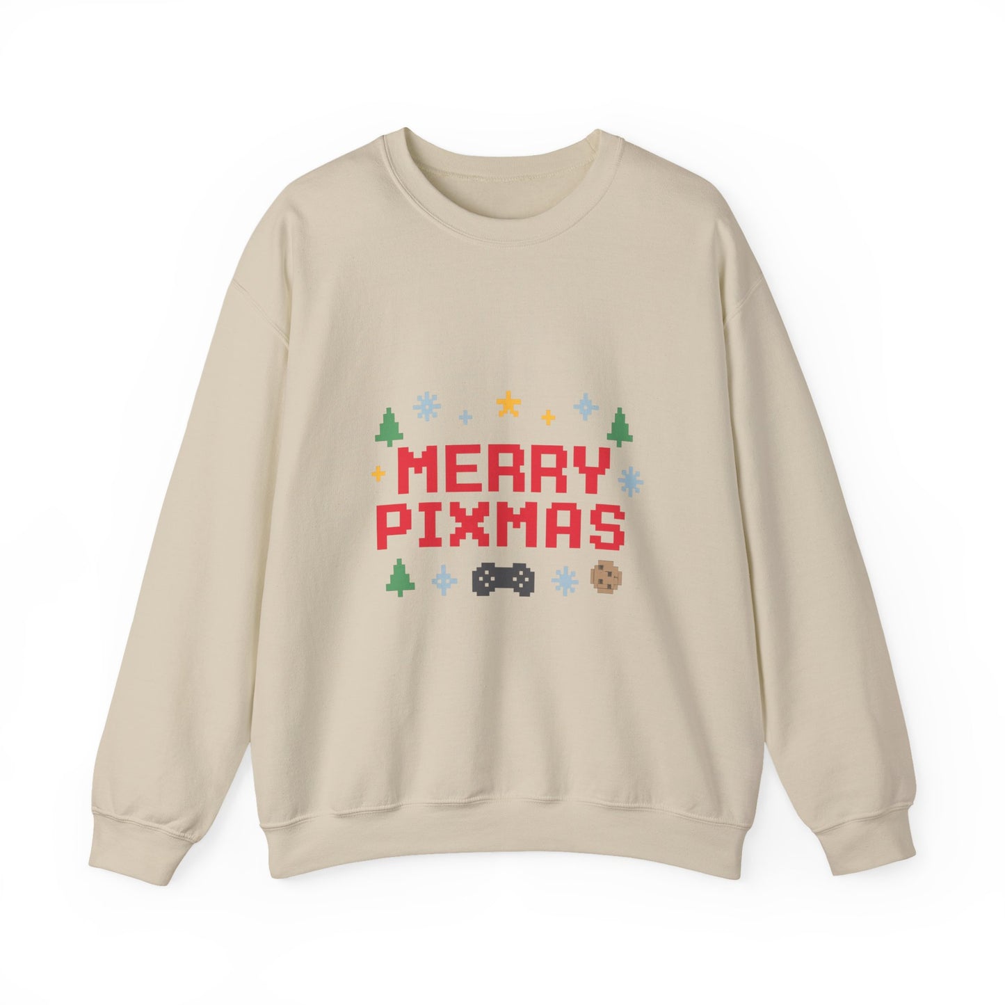 Merry Pixmas Christmas Unisex Heavy Blend™ Crewneck Sweatshirt