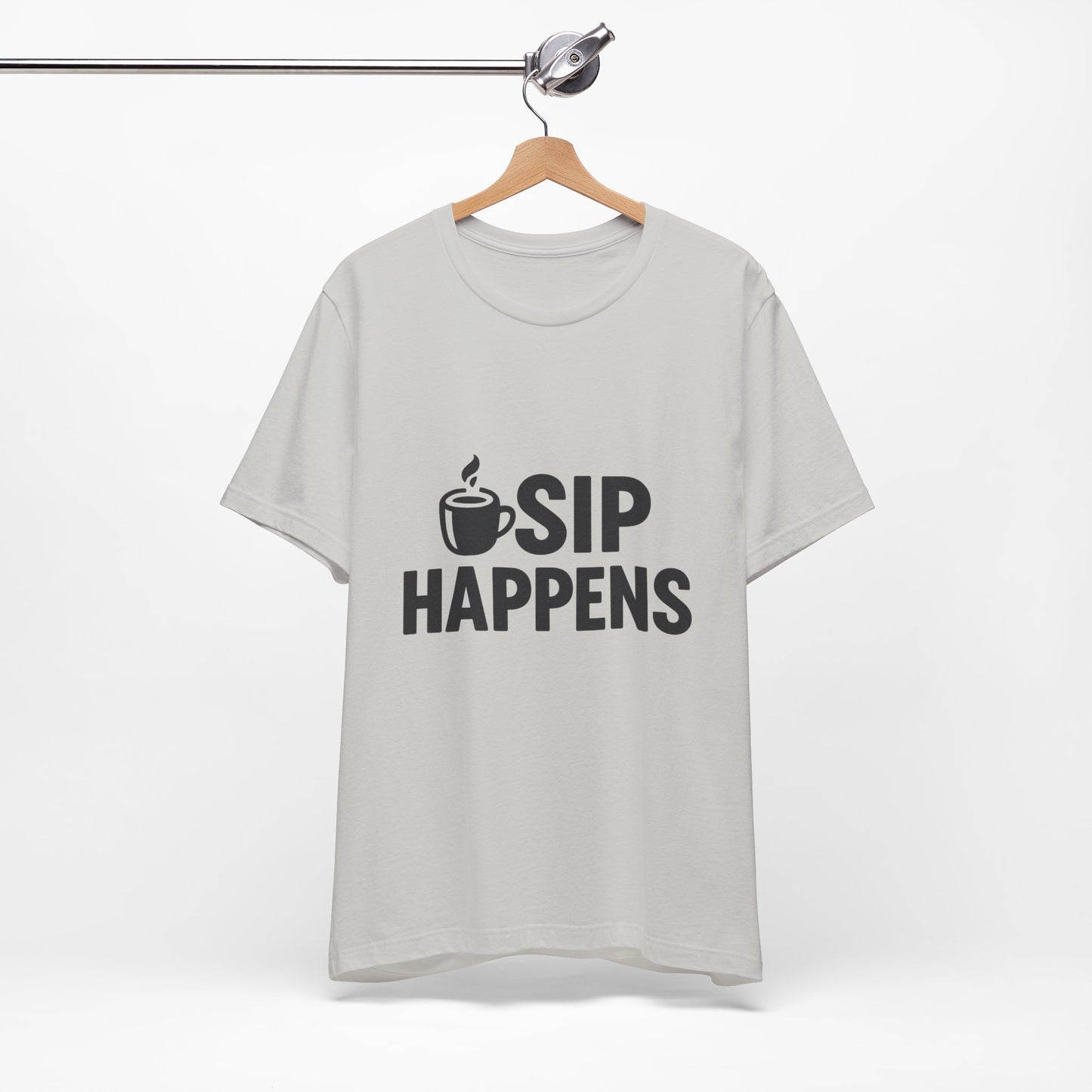 Sip Happens Minimal Edition Unisex Jersey Short Sleeve Tee T-shirt
