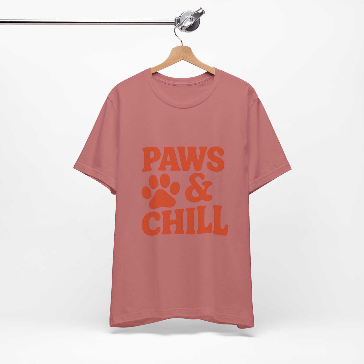 Paws and Chill Pet Lovers Unisex Jersey Short Sleeve Tee T-shirt