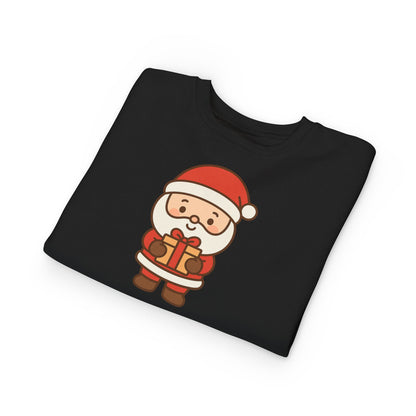 Baby Santa Holding Christmas Gift Toddler Sweatshirt