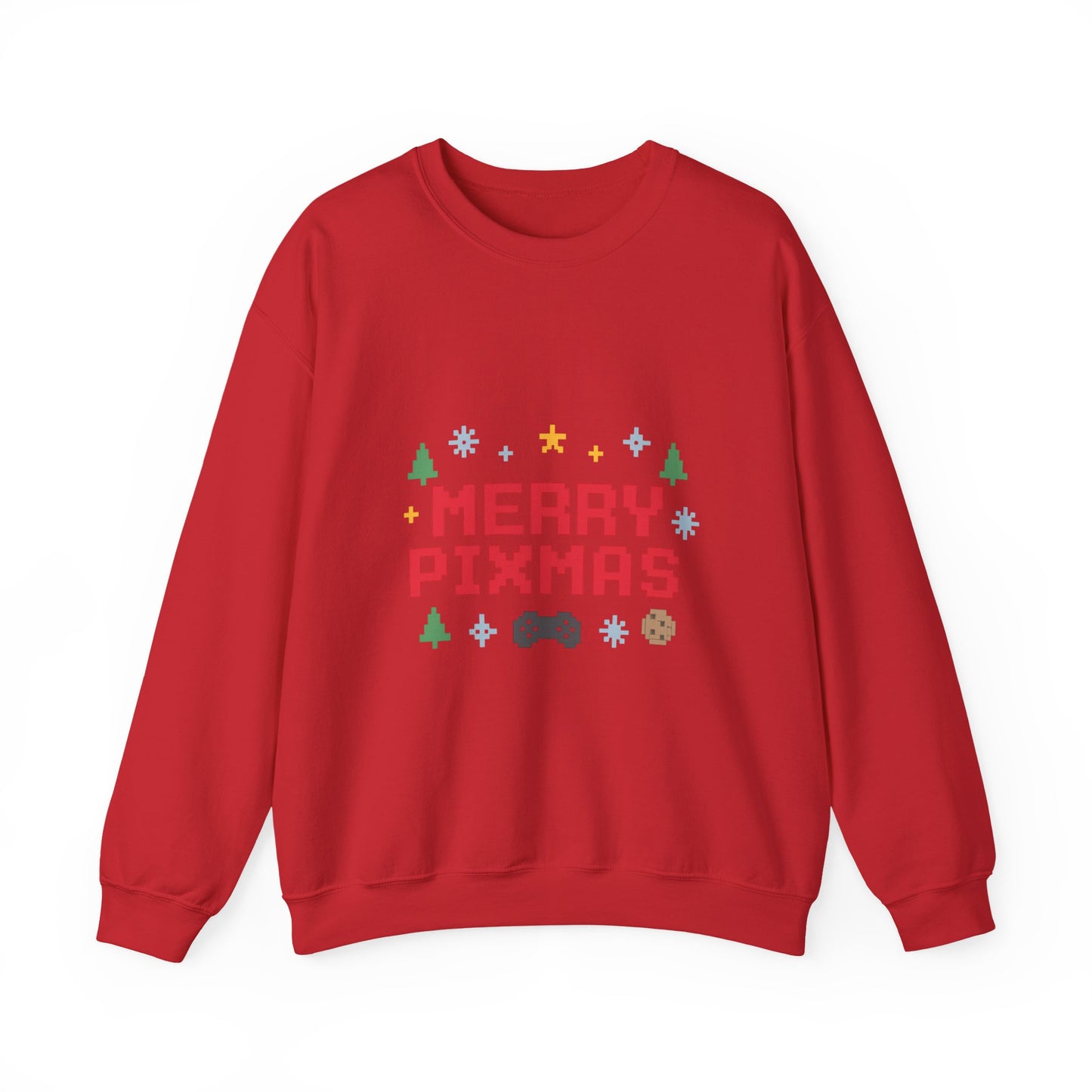 Merry Pixmas Christmas Unisex Heavy Blend™ Crewneck Sweatshirt