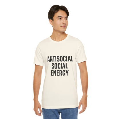 Antisocial Social Energy Unisex Jersey Short Sleeve Tee T-shirt