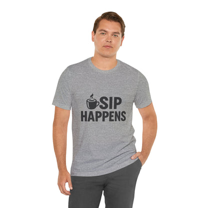 Sip Happens Minimal Edition Unisex Jersey Short Sleeve Tee T-shirt