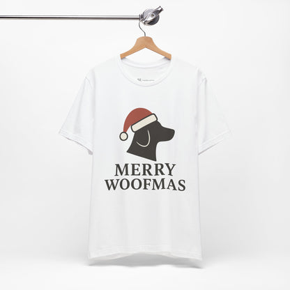 Merry Woofmas Christmas Unisex Jersey Short Sleeve Tee T-shirt