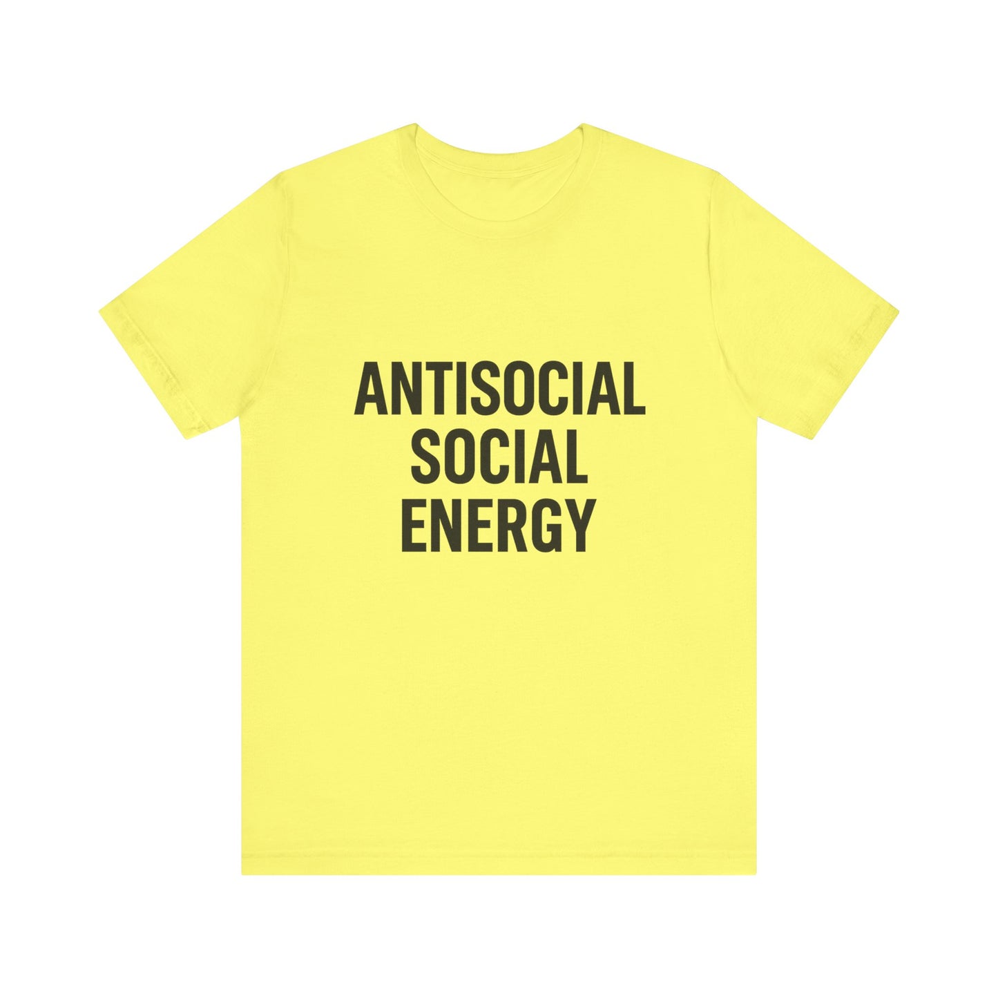 Antisocial Social Energy Unisex Jersey Short Sleeve Tee T-shirt