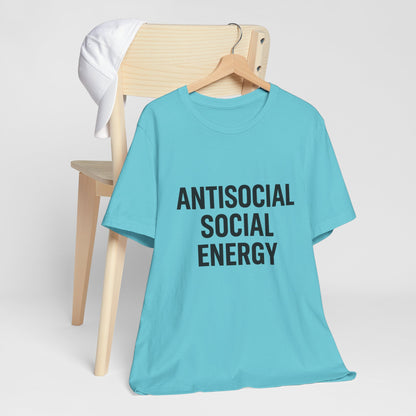Antisocial Social Energy Unisex Jersey Short Sleeve Tee T-shirt