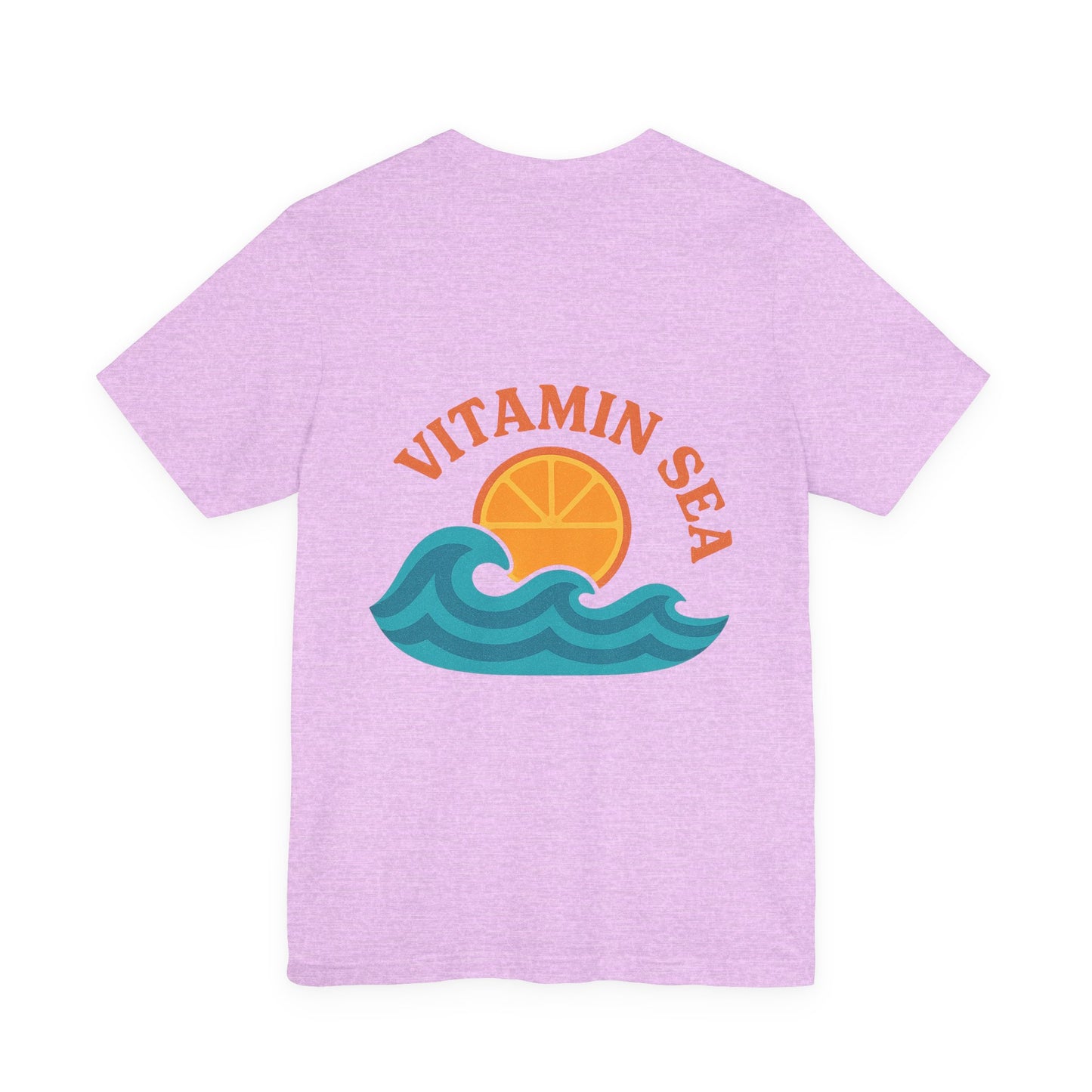 Logo Vitamin Sea Back Side Design Unisex Jersey Short Sleeve Tee T-shirt