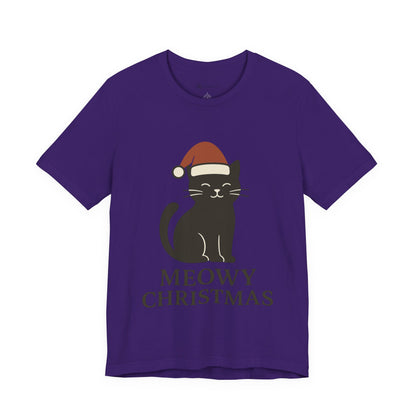 Meowy Christmas Unisex Jersey Short Sleeve Tee T-shirt