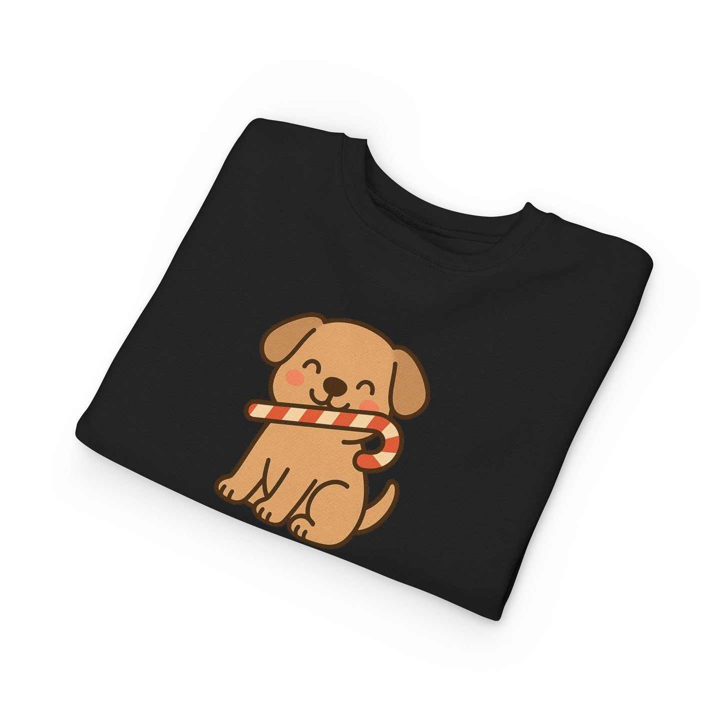 Dog Candy Cane Christmas Toddler Sweatshirt