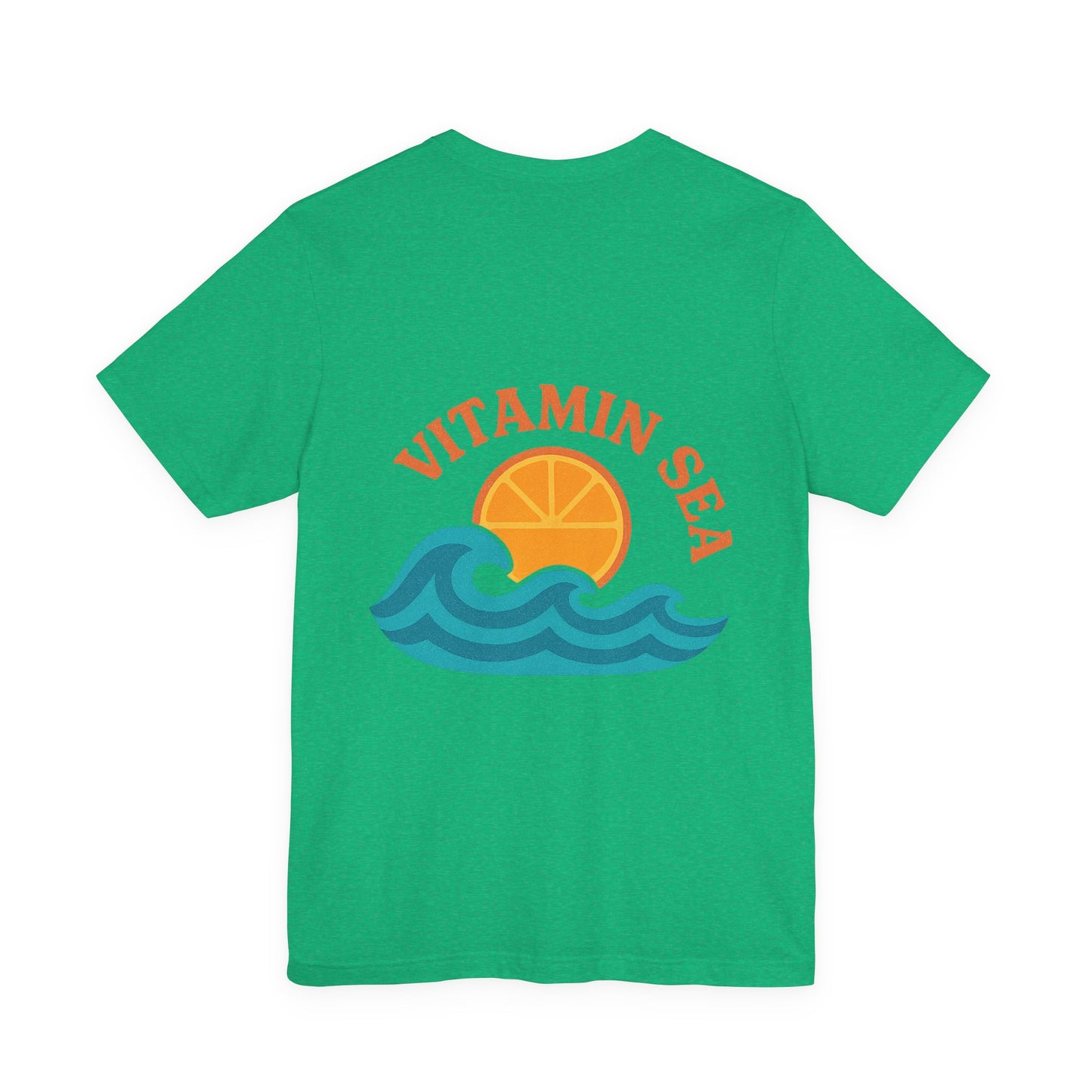 Logo Vitamin Sea Back Side Design Unisex Jersey Short Sleeve Tee T-shirt