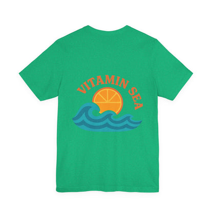 Logo Vitamin Sea Back Side Design Unisex Jersey Short Sleeve Tee T-shirt