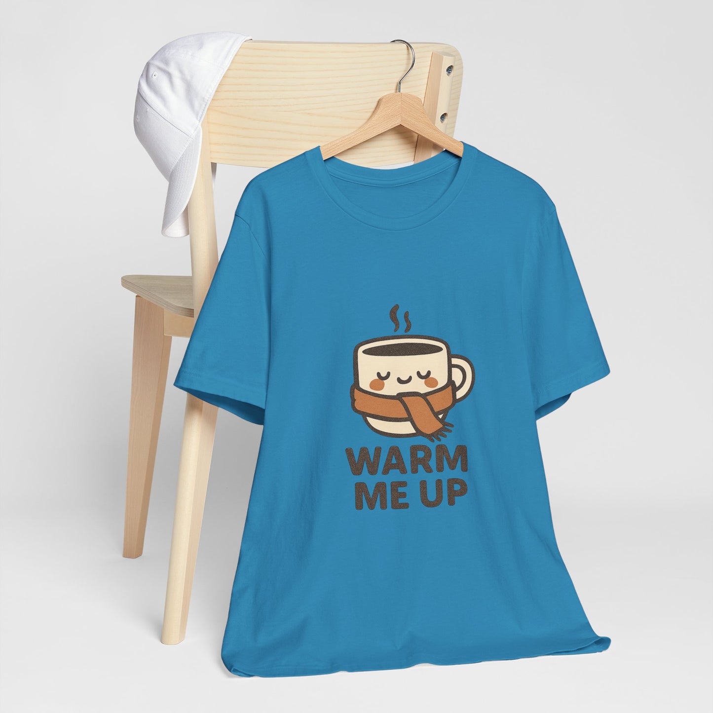 Warm Me Up Coffee Cup Unisex Jersey Short Sleeve Tee T-shirt