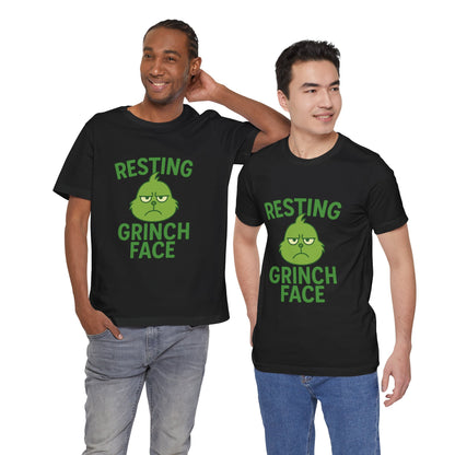 Gringe Resting Face Christmas Unisex Jersey Short Sleeve Tee T-shirt