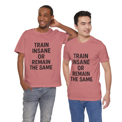 Train Insane Unisex Jersey Short Sleeve Tee T-shirt