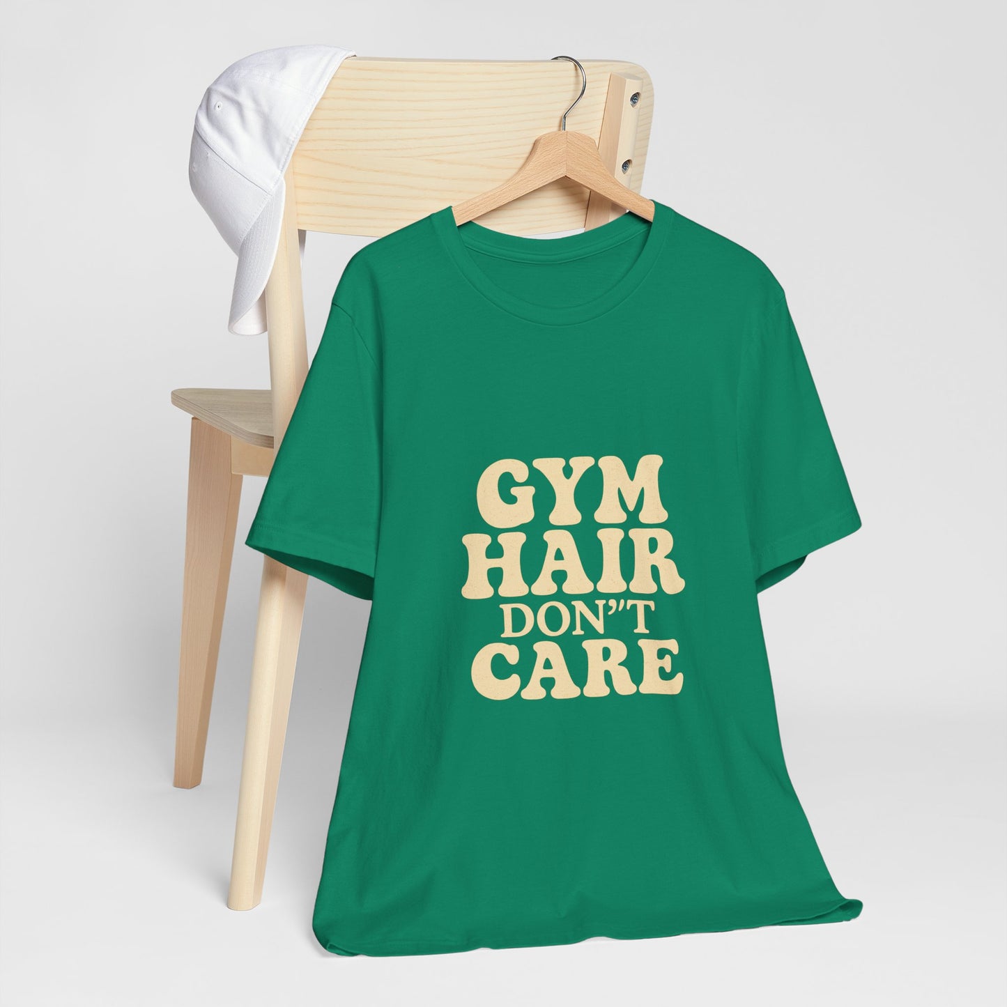 Gym Hair Don't Care Unisex Jersey Short Sleeve Tee T-shirt