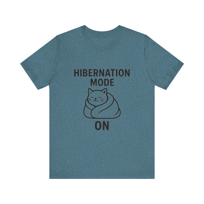 Hibernation Mode On Cat Unisex Jersey Short Sleeve Tee T-shirt