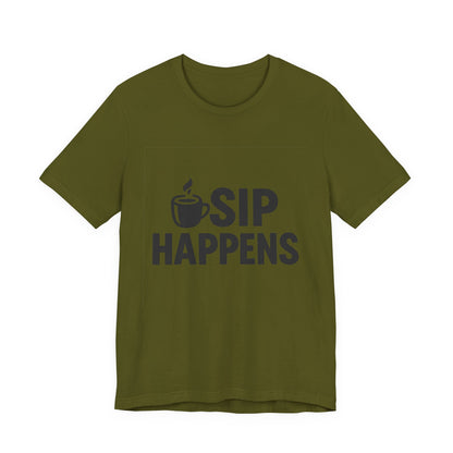 Sip Happens Minimal Edition Unisex Jersey Short Sleeve Tee T-shirt