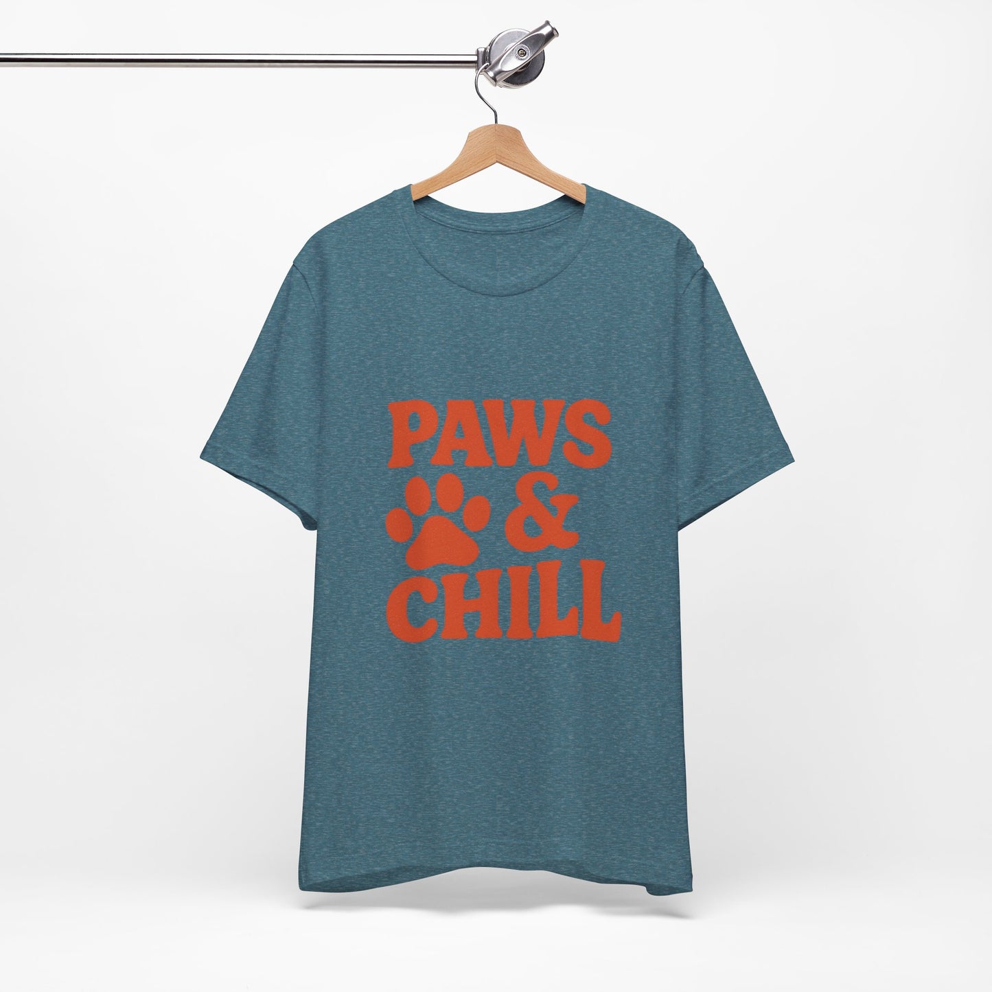 Paws and Chill Pet Lovers Unisex Jersey Short Sleeve Tee T-shirt