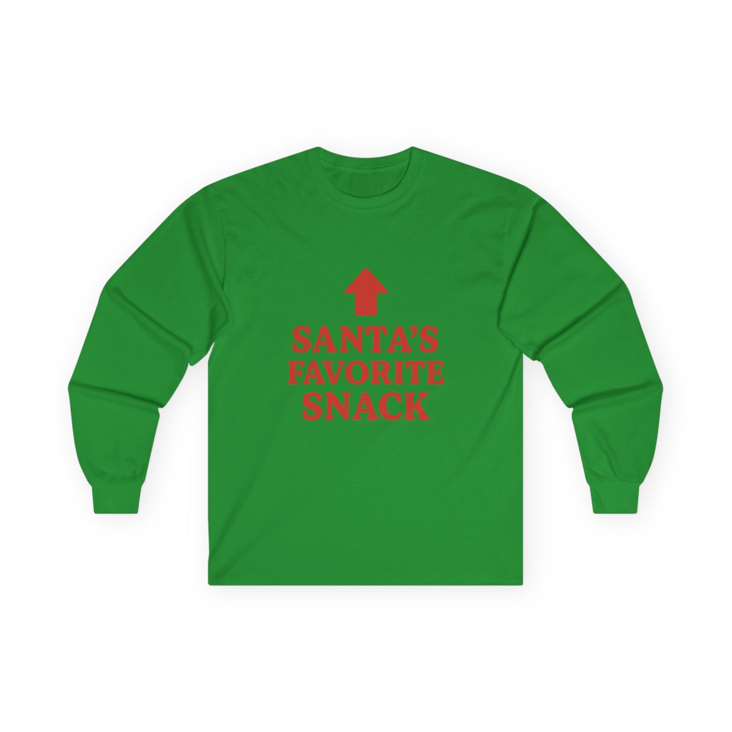 Santa's Favorite Snack Christmas Unisex Ultra Cotton Long Sleeve Tee