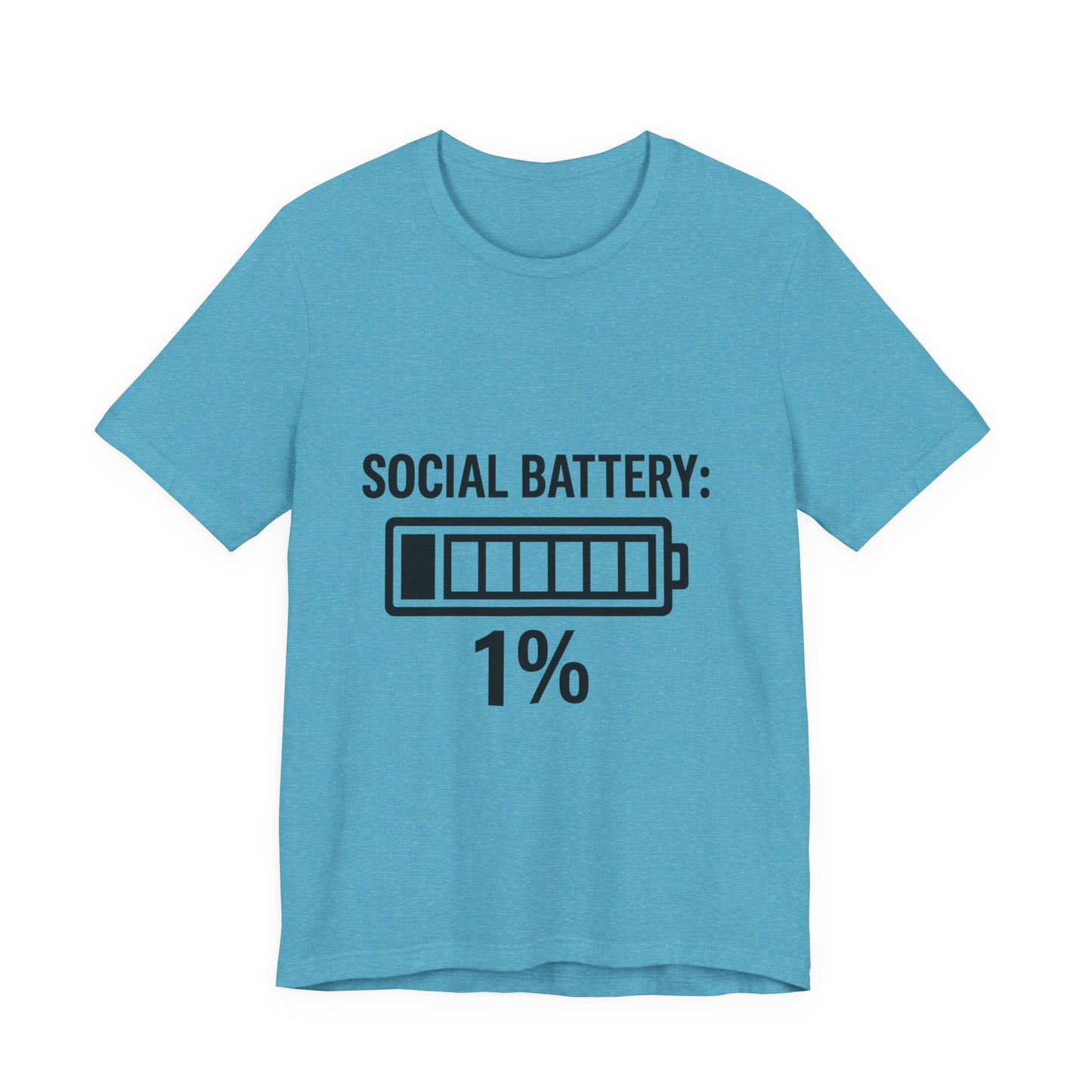 Social Battery Bar Unisex Jersey Short Sleeve Tee T-shirt