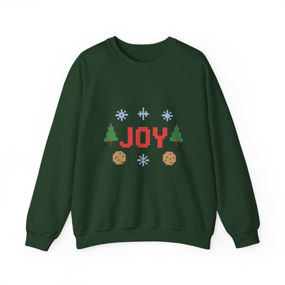 Christmas Joy In Pixel Unisex Heavy Blend™ Crewneck Sweatshirt