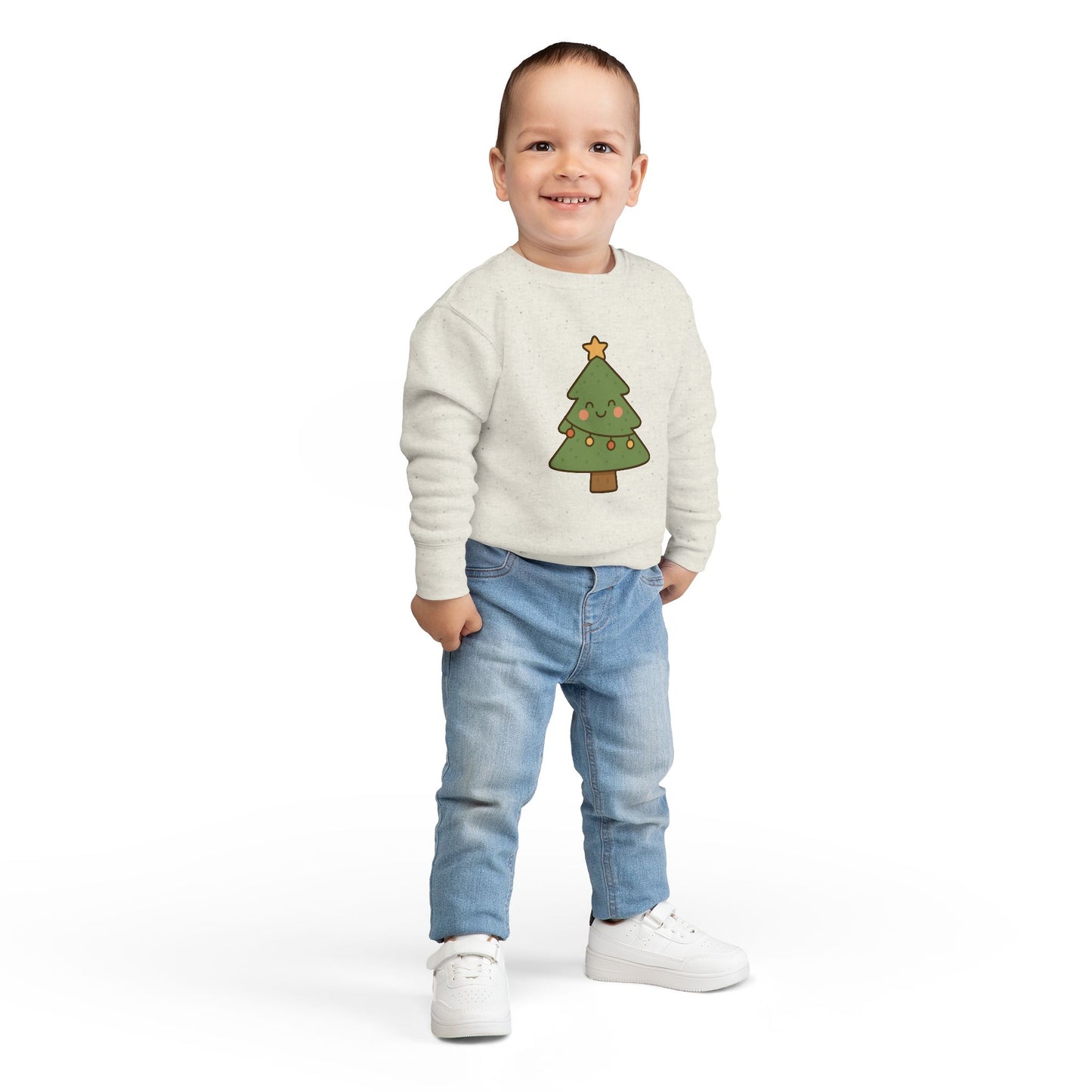 Christmas Tree With Lights Toddler Sweatshirt