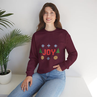 Christmas Joy In Pixel Unisex Heavy Blend™ Crewneck Sweatshirt